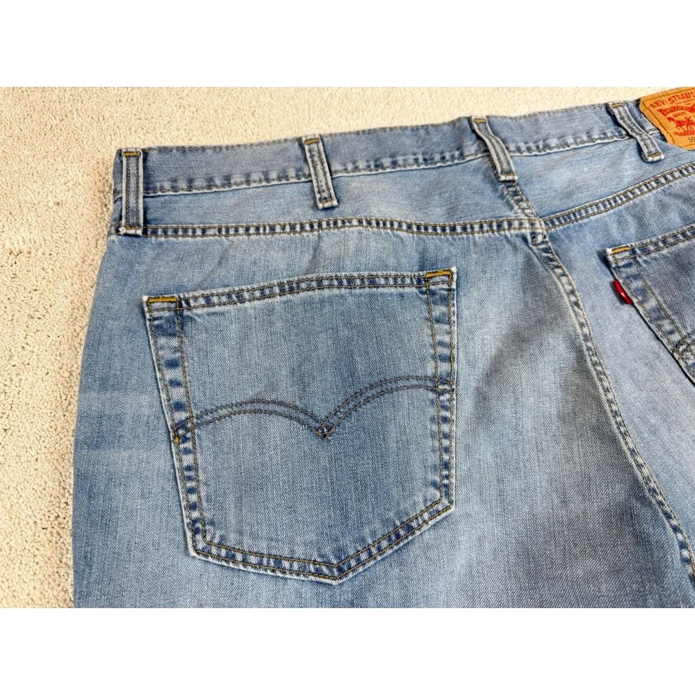Levis 569 Mens Loose Straight Baggy Workwear Jeans Blue 44x32 Actual 42x29 #1468